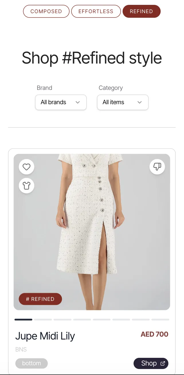 Identity-matched shopping